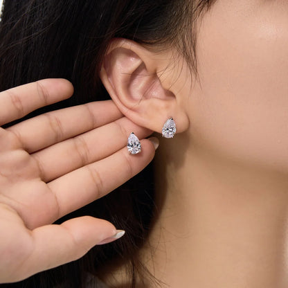 KAKODIY Advanced Jewelry 925 Sterling Silver Drip Drop Shape 5A Cubic Zirconia Stud Earrings Women's Daily - product image 2