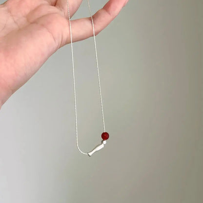 925 Sterling Silver CZ Minimalist Pendant Necklace product image 5