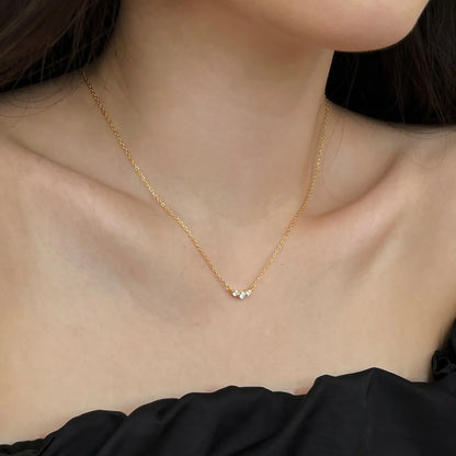 925 Sterling Silver CZ Dainty Pendant Necklace product image 5