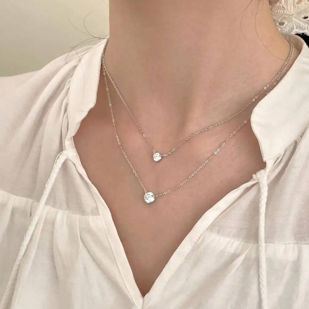 925 Sterling Silver Pendant Necklace DY191422 product image 2