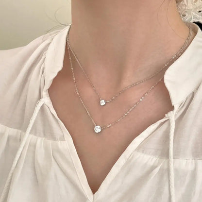 925 Sterling Silver Pendant Necklace DY191422 product image 2