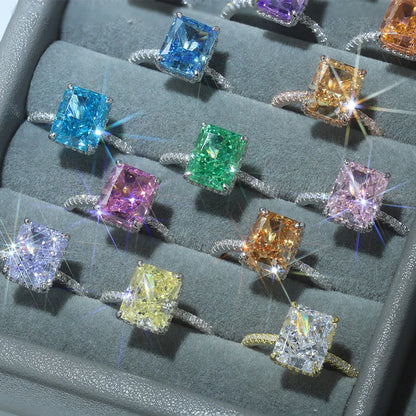 925 Silver CZ Minimalist Engagement Ring DY120099 product image 3