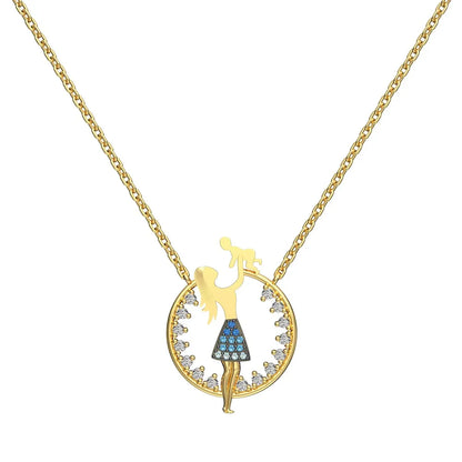 925 Sterling Silver CZ Pendant Necklace DY190825 product image 8