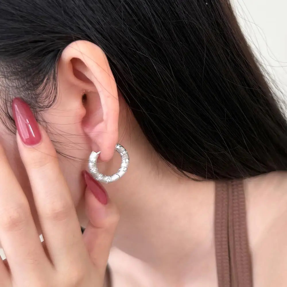 KAKODIY 18K Gold Plate Clasp Stud Earrings Luxury Jewelry Stud Earrings Sterling Silver Women's Stud Earrings 925 - product image 4