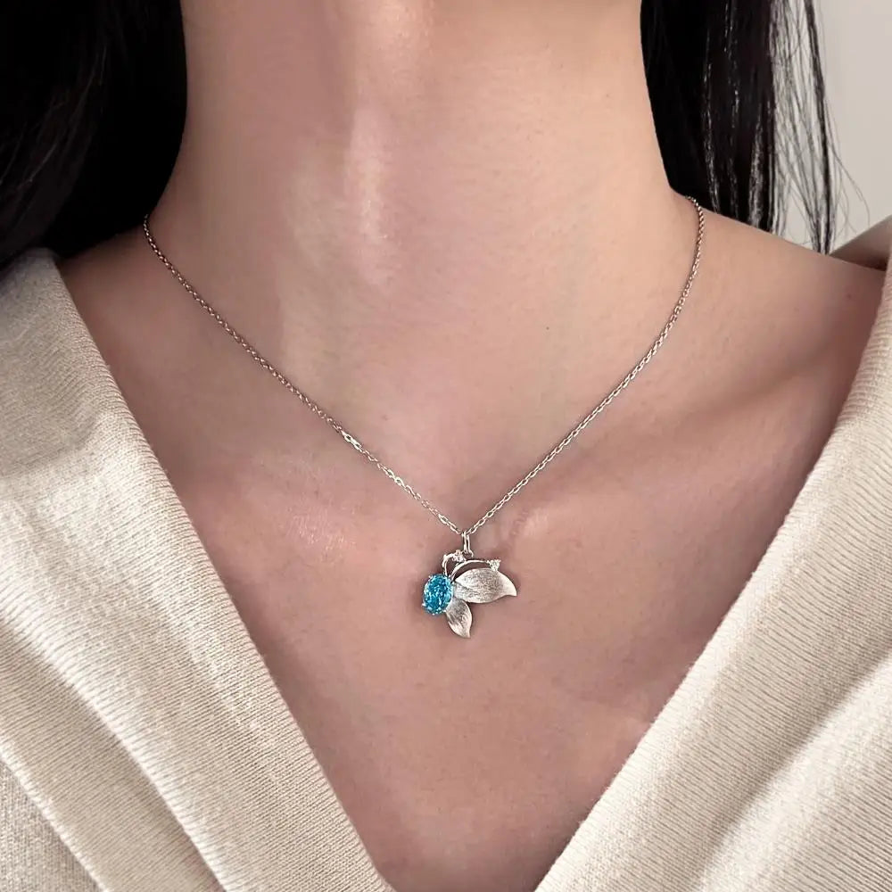 925 Sterling Silver CZ Pendant Necklace DY190950 product image 3