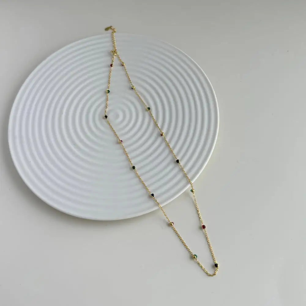 925 Silver Minimalist Chain Necklace DY191370 product image 2