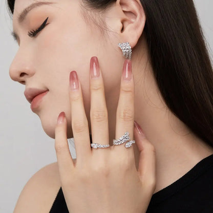 18K Gold Plated  Studs Earring Diamond Daily Wear Fine Jewelry Wholesale Manufacturer S925 Silver Stud Earrings Women