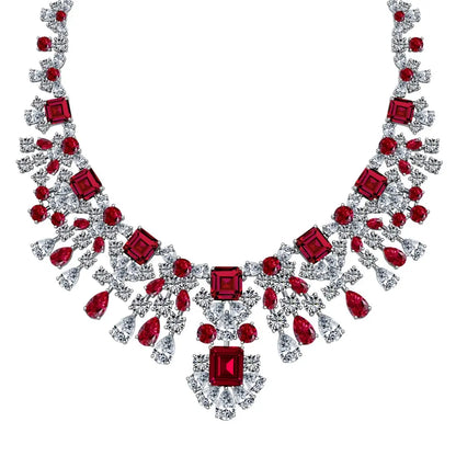 925 Sterling Silver Emerald CZ Tennis Necklace product image 7