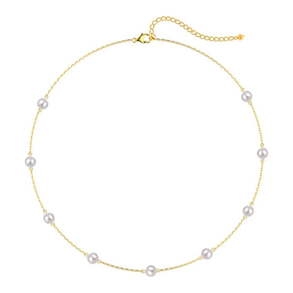925 Sterling Silver Pearl Layered Necklace product image 8