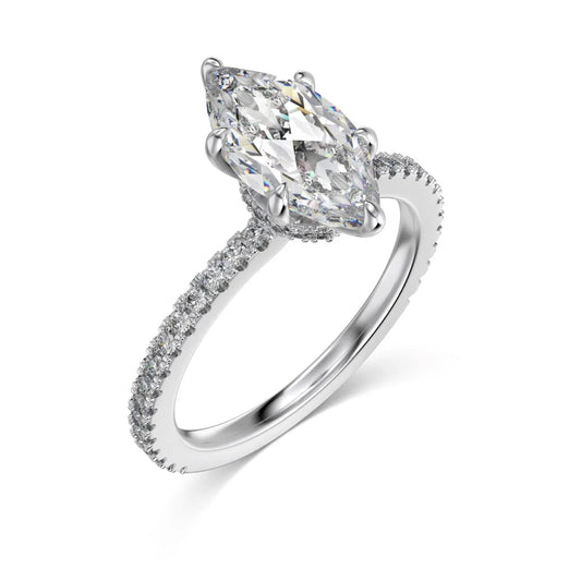 925 Sterling Silver 8A CZ Bridal Eternity Ring product image 7