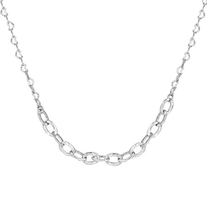 925 Sterling Silver Minimalist Chain Necklace by KAKODIY