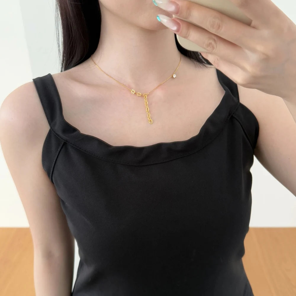 925 Silver 5A CZ Pendant Necklace DY191565 product image 4
