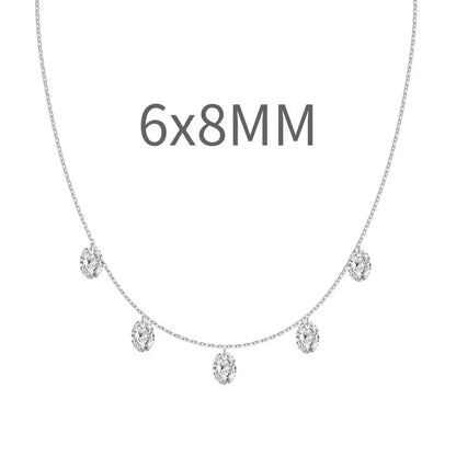 925 Sterling Silver CZ Bridal Lariat Necklace product image 11