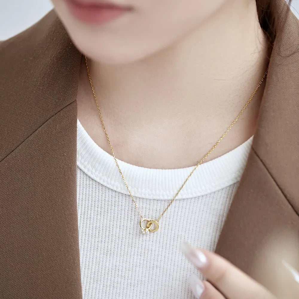 925 Sterling Silver CZ Statement Pendant Necklace product image 5