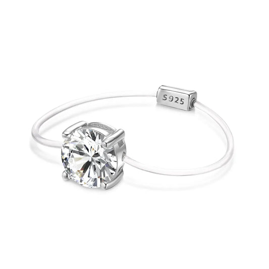 925 Sterling Silver 5A CZ Ring by KAKODIY