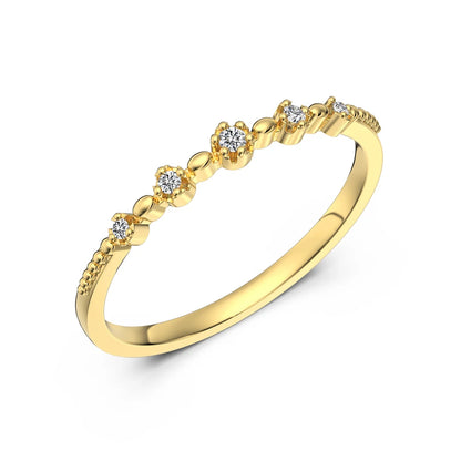 925 Sterling Silver 5A CZ Engagement Ring DY121511 product image 7