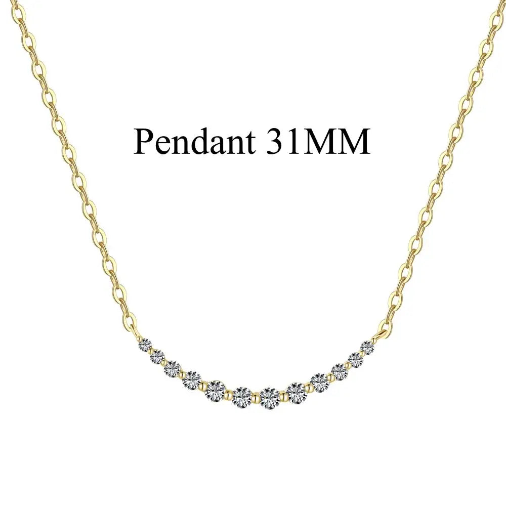 925 Sterling Silver 5A CZ Statement Chain Necklace product image 8