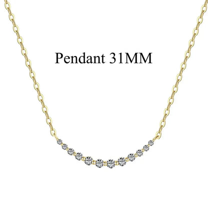 925 Sterling Silver 5A CZ Statement Chain Necklace product image 8