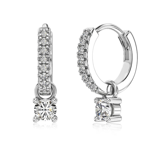 Hot Sale Original Design Cz Zirconia Jewelry for Women S925 Silver Huggies Earring 18K Gold Plated Hoop Earrings for Women