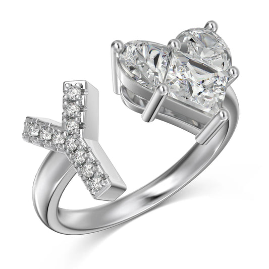 Initial Stackable Adjustable Ring by KAKODIY - product view 8