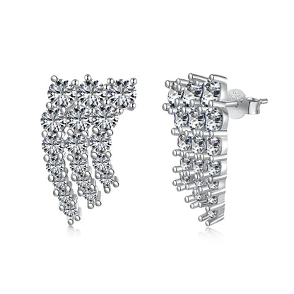 18K Gold Plated  Studs Earring Diamond Daily Wear Fine Jewelry Wholesale Manufacturer S925 Silver Stud Earrings Women