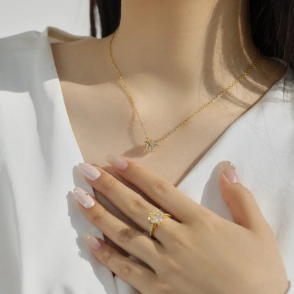 925 Silver Heart 5A CZ Pendant Necklace DY191857 product image 2