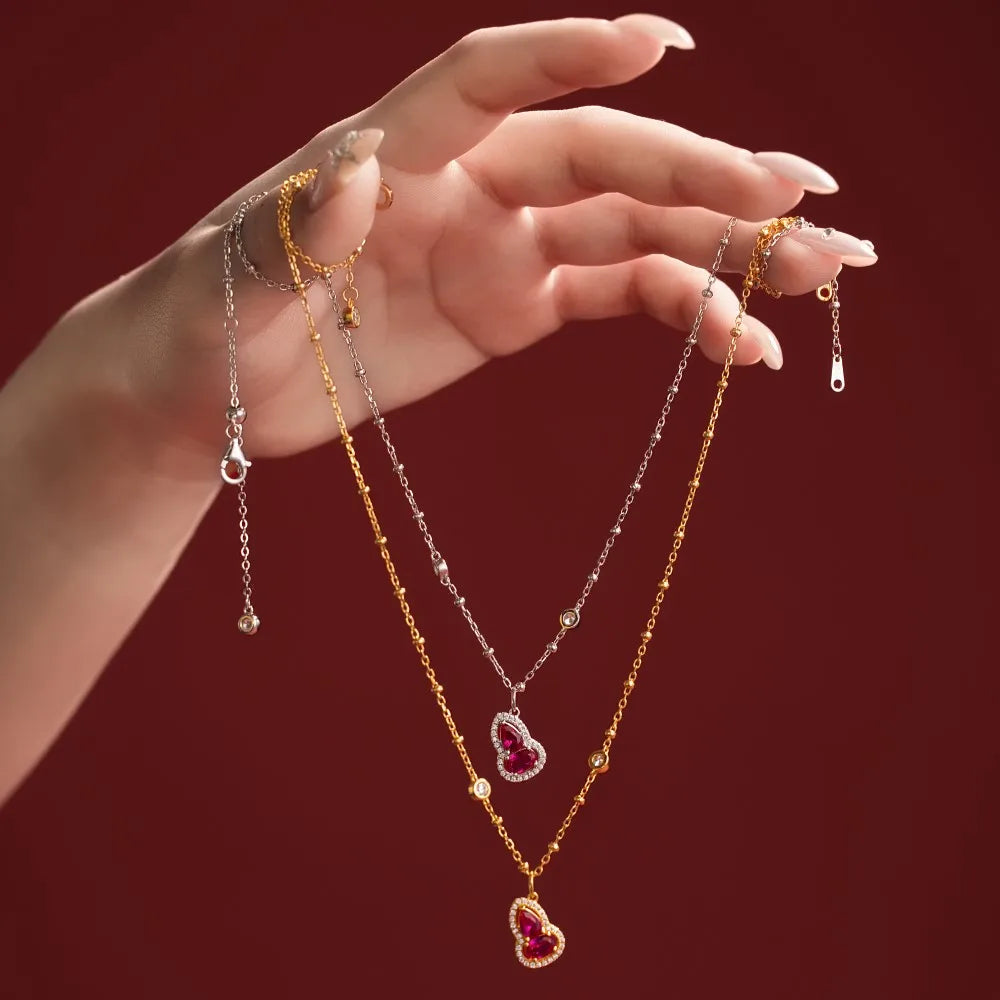 925 Silver 5A CZ Pendant Necklace DY191904 product image 2