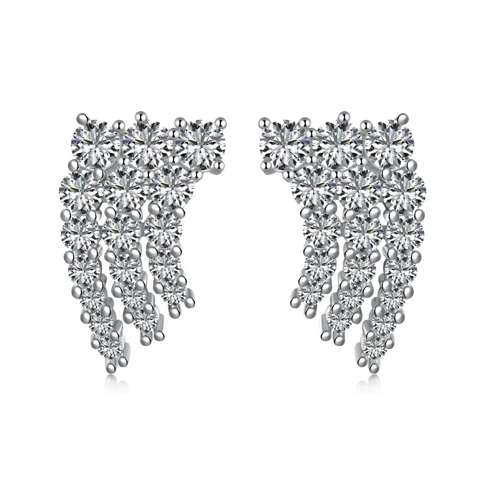 18K Gold Plated  Studs Earring Diamond Daily Wear Fine Jewelry Wholesale Manufacturer S925 Silver Stud Earrings Women