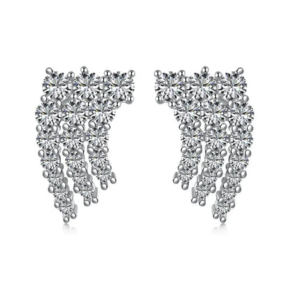 18K Gold Plated  Studs Earring Diamond Daily Wear Fine Jewelry Wholesale Manufacturer S925 Silver Stud Earrings Women