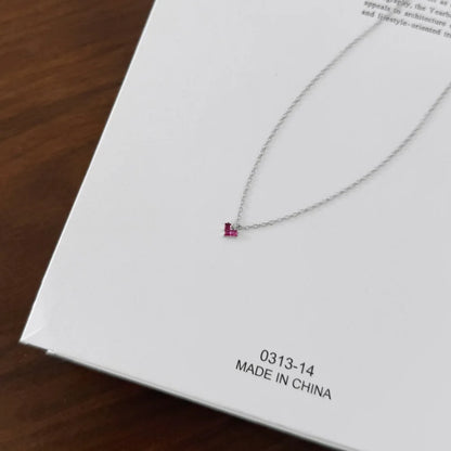 925 Sterling Silver Heart 5A CZ Pendant Necklace product image 3