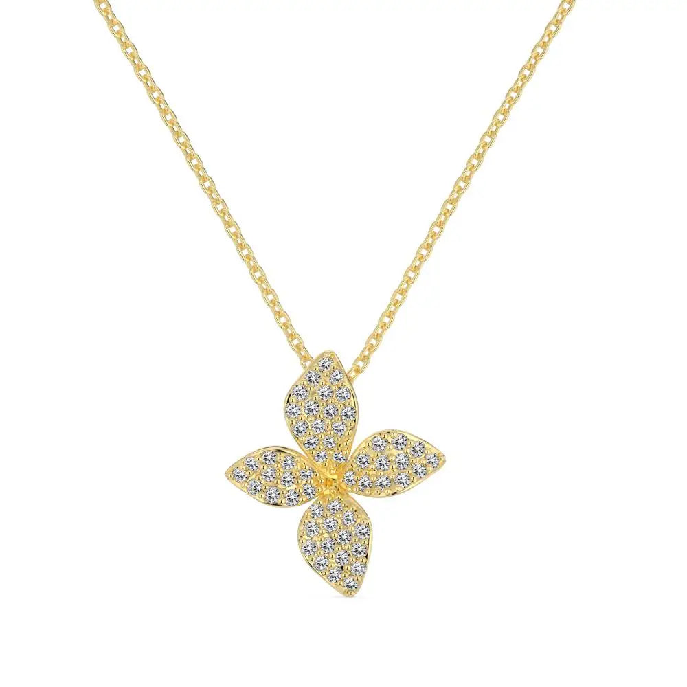 925 Sterling Silver Clover Lariat Necklace product image 8