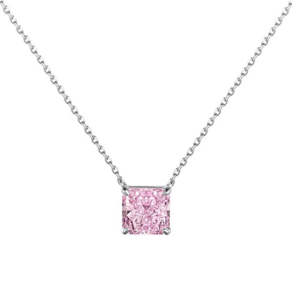 925 Sterling Silver CZ Pendant Necklace DY190528 product image 8