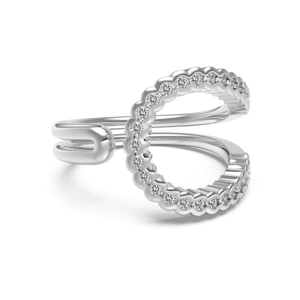 925 Silver 5A CZ Bridal Engagement Ring DY121418 by KAKODIY