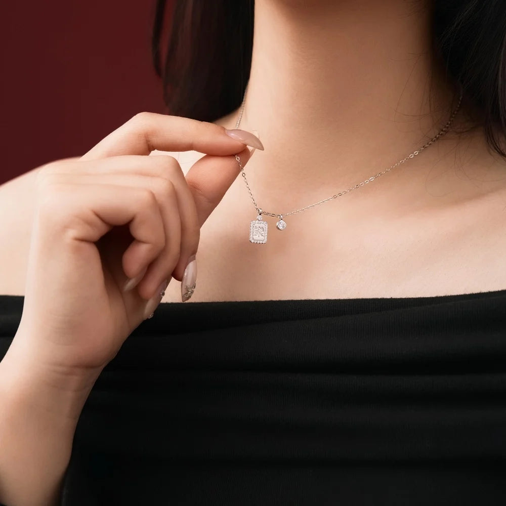 925 Sterling Silver 5A CZ Lariat Necklace product image 4
