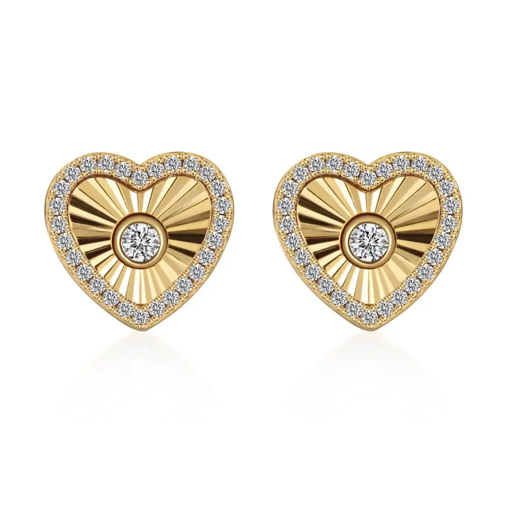 KAKODIY Aquamarine Gemstone New Design 925 Sterling Silver Matte 5A Cubic Zirconia Stud Earrings