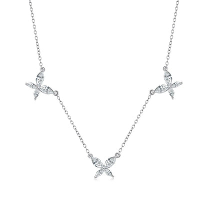 925 Silver Butterfly CZ Pendant Necklace DY190490 product image 7