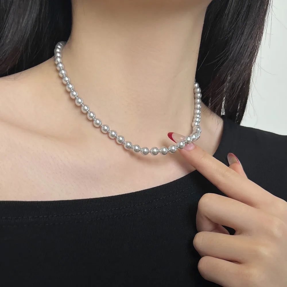 925 Sterling Silver Pearl Lariat Necklace product image 5