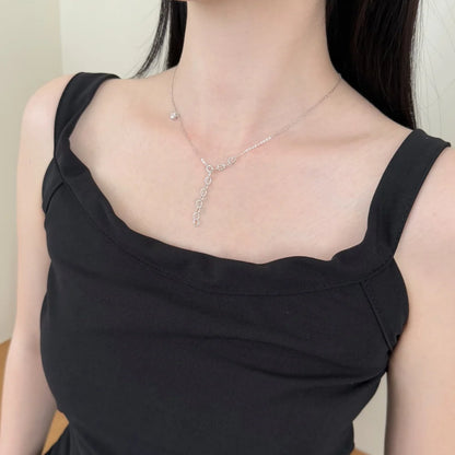 925 Silver 5A CZ Pendant Necklace DY191565 product image 3
