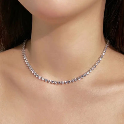 925 Sterling Silver 5A CZ Tennis Necklace product image 2