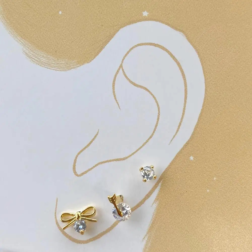 KAKODIY Best Sellers 18K Gold Plated Heart Earrings Accessories Women Engagement Silver 925 Stud Earrings Set - product image 5