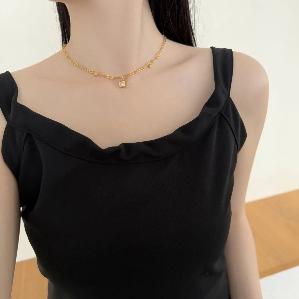 925 Silver 5A CZ Pendant Necklace DY191591 product image 5