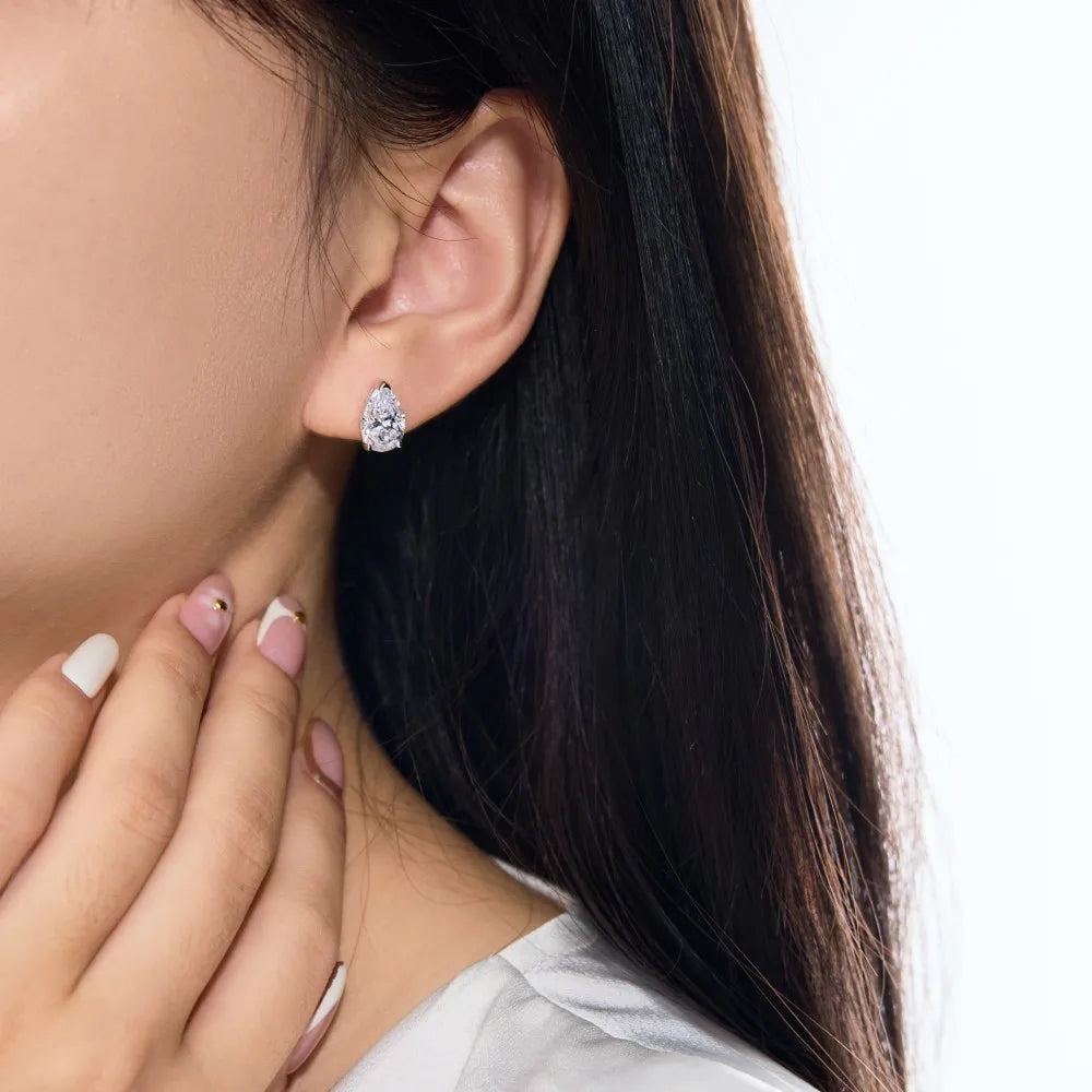 KAKODIY Advanced Jewelry 925 Sterling Silver Drip Drop Shape 5A Cubic Zirconia Stud Earrings Women's Daily - product image 3