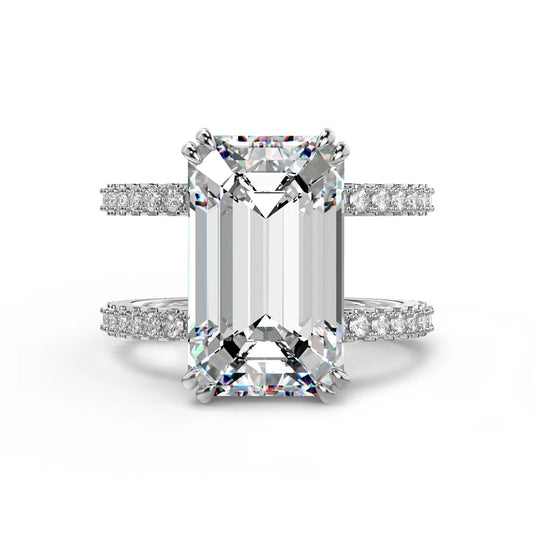 925 Silver CZ Bridal Engagement Ring DY120957 by KAKODIY