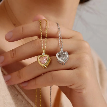 925 Sterling Silver Flower CZ Necklace DY190784 product image 6