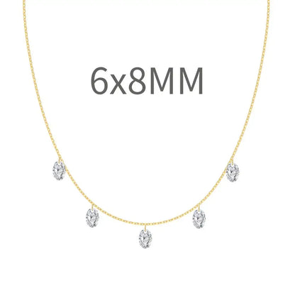 925 Sterling Silver CZ Bridal Lariat Necklace product image 8