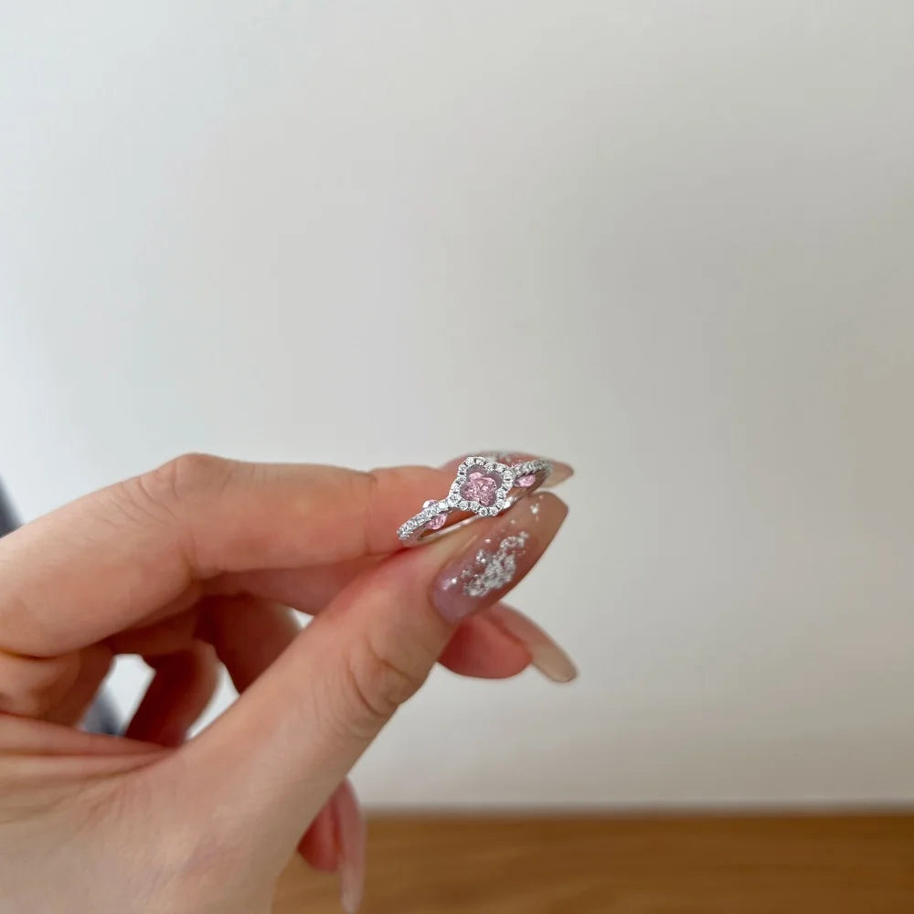 Special Design Classic Style Fine Jewelry Sterling Silver Bridal Eternity Band Flower Shape 5A Zirconia Women Wedding Ring