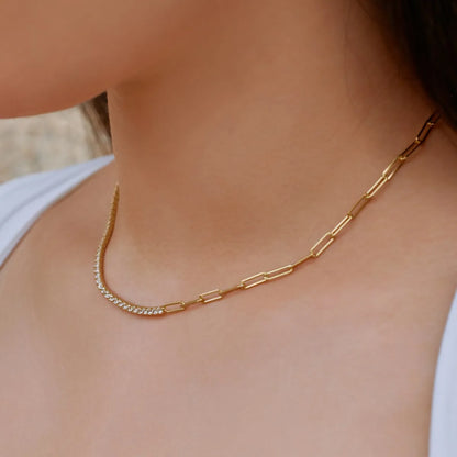 925 Sterling Silver CZ Tennis Necklace product image 4