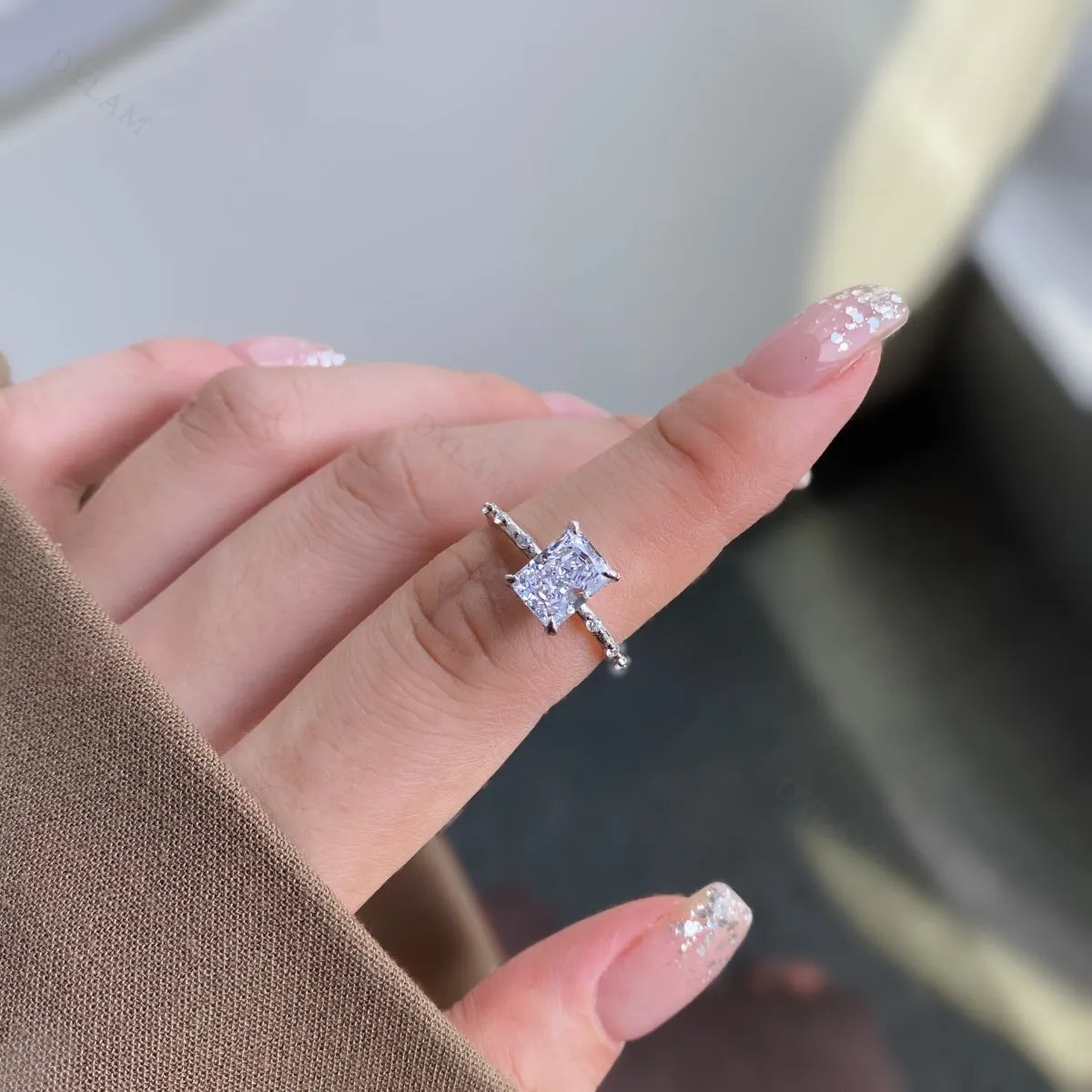 925 Silver 5A CZ Bridal Wedding Ring DY120660 product image 2