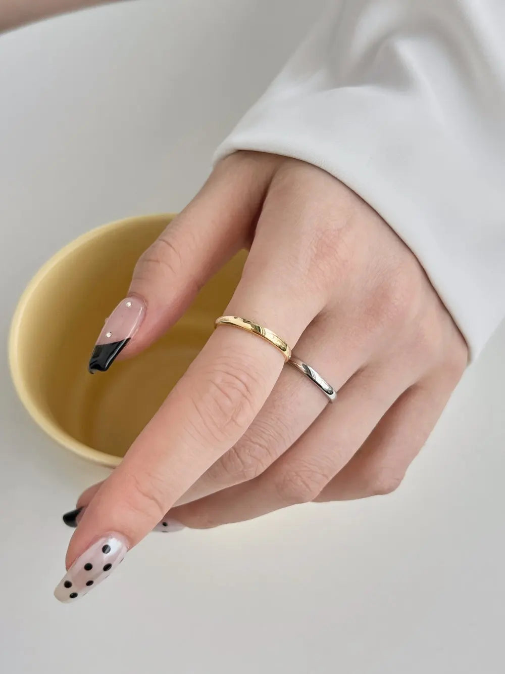 925 Sterling Silver Geometric Adjustable Ring product image 3