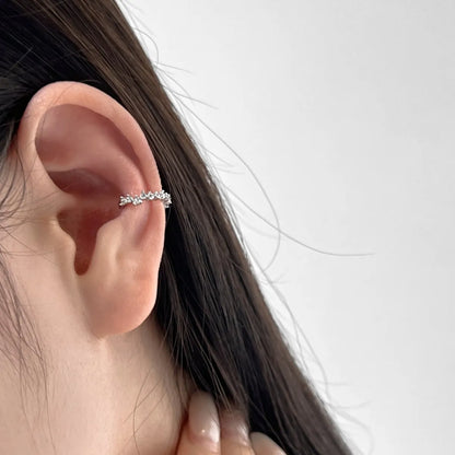 Wholesale Hypoallergenic S925 Silver Earring Cz Cubic Zirconia  Ear Cuff Clip on Earrings 18K Gold Plated Jewelry Women